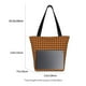 thumbnail image 3 of Easygdp Black And Orange Houndstooth Bolso de Hombro para Mujer, Bolso Bandolera y Cartera de Mano Elegante para Uso Diario, 3 of 6