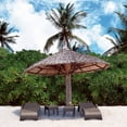 thumbnail image 4 of Compamia Miami Resin Wickerlook Chaise Lounger 2 Pack Dark Gray, 4 of 11