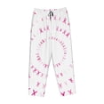 thumbnail image 4 of Balery Breast Cancer Awareness (4) print Women's Pajama Pants,Ultra Lightweight Pjs,Lounge Pant-X-Large, 4 of 9