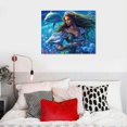 thumbnail image 4 of Nawypu  Mermaid Underwater Sea Life Canvas Wall Art, 4 of 4