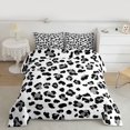 thumbnail image 2 of Feelyou Polkadots Teen Queen Comforter Set, Leopard Cheetah Print Bedding Set, 3pcs, 2 of 8