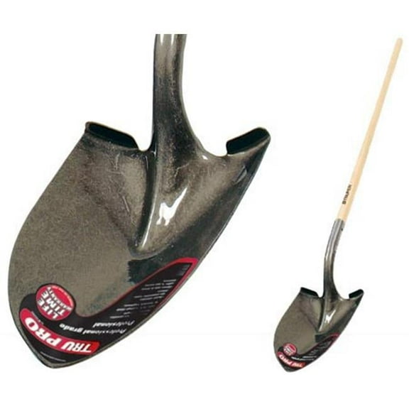Truper Tools  Tru-Pro Round Point Shovel With Wood Handle