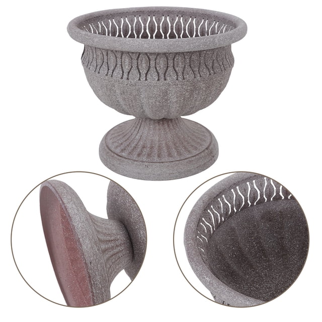 unbranded Farmhouse Flower Pot En Metal Con Boca Ancha Para Plantas Y En