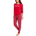 thumbnail image 2 of FAMILY PJs Intimates Red Crew Neck Sleep Shirt Pajama Top XXL, 2 of 3
