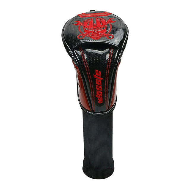Durable conductor de Golf cabeza cubierta de cuero PU UT Club cabeza Negro Sharpla Cubierta de la cabeza del conductor de golf