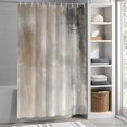 thumbnail image 3 of Ombre Brown Oil Painting Fabric Shower Curtain Abstract Style Washable Shower Curtains for Bathroom, Waterproof Bath Curtain with Hooks Home Decor 72x72in, 3 of 8