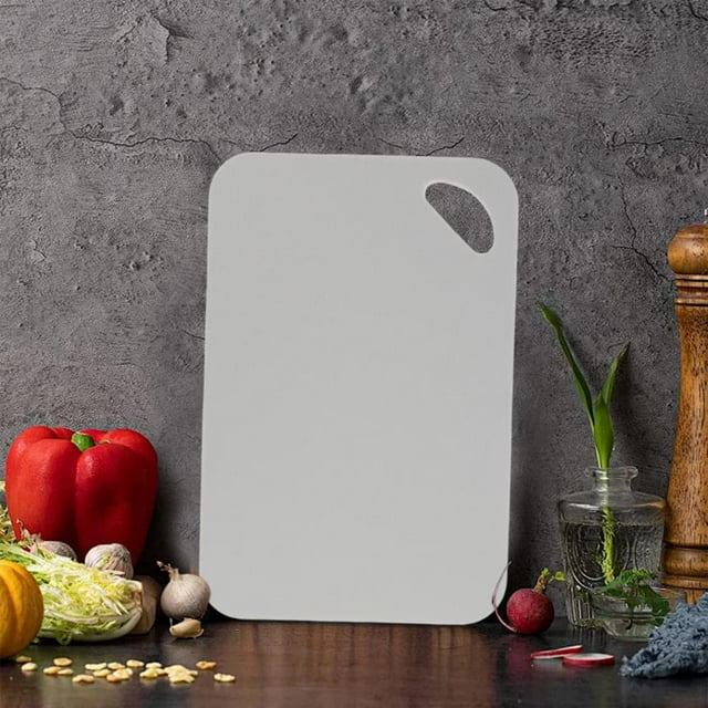 Feltree Reversible Cutting Board with Juice Groove, Non-Slip Plastic Kitchen Board for Meat and Vegetables, 11 .4x7.5 Inch Dishwasher Safe, Multiple Colors Available