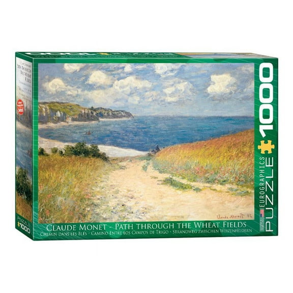 Eurographics Chemin Dans Les Bles by Claude Monet 1000-Piece Puzzle