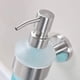 thumbnail image 4 of Dispensador de jabón de vidrio y acero inoxidable, mate, 4 of 6