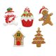 thumbnail image 5 of De Adornos De Hombre De Jengibre, Colgantes De Pan De Jengibre De Pvc, De Navidad, Estatuilla Artesanal Para Decoración De Festivales De Árboles De Navidad12 Piezas 2 Piezas Serendint HA013803-00, 5 of 7