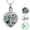 Silver, variant on Tree of Life Necklace for Women Men Family Tree Necklace Dainty Pendant Abalone shell Cremation Jewelry for Human / Pet Memorial Ashes Pendant