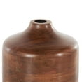 thumbnail image 4 of DecMode 9" Brown Wood Vase with Mosaic Strips and Natural Wood Grains, 4 of 9