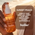 thumbnail image 6 of Holler Sunset Peach Body and Hair Fragrance Mist, Fresh Peach Scented, 2.7 fl oz, 6 of 9