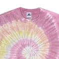 thumbnail image 3 of Colortone Womens Rainbow Tie-Dye Short Sleeve Heavyweight T-Shirt, 3 of 5