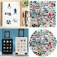 thumbnail image 2 of 100pcs Soccer Stickers Sports Stickers Soccer Fan Stickers Skateboard Decals Football Theme Art Stickers, 2 of 8