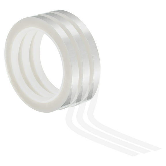 Uxcell 11/32" x 72 Yards Whiteboard Tape, 3 Pack PET Dry Erase Tape, Clear