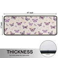 thumbnail image 5 of Kitchen Rugs Sets Of 2,Beige Butterfly Pattern Anti Fatigue Kitchen Mat Rugs Non Slip Washable,Decorative Kitchen Floor Mats for Kitchen,Sink,Laundry,17"x47"+17"x47", 5 of 5