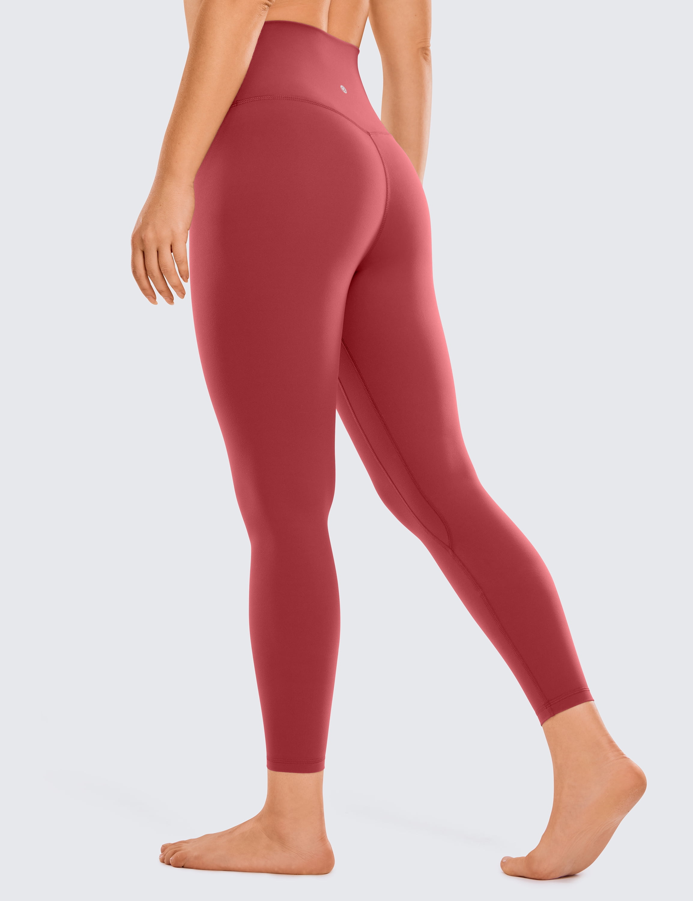 CRZ YOGA Womens Brushed Naked Feeling Workout Leggings 25 Inches High Waist