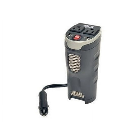 Tripp Lite by Eaton PowerVerter 200-Watt-Continuous Cup-Holder Car Inverter, 2 AC Outlets and 2 USB-A Ports, PV200CUSB, PV200CUSB