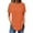 Orange women's short sleeve t-shirt a1, variant on Women's Short Sleeve T-Shirts Round Neck Casual Basic Tees Curved Hem Solid Color Tops Everyday Comfort Summer Fashion Clothes, Orange M