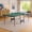 Green, variant on HOQBN 8 FT Foldable Table Tennis Ping Pong Table with Wheels, Quick-Clamp Net & Post Set, Indoor & Outdoor Use, Supports Solo Play Mode for Family Game,Black