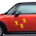 thumbnail image 4 of Musbetu Golden Ribbon Stickers Childhood Cancer COPD Awareness Stickers Self-adhesive Ribbon Shape Stickers for Fundraising Awareness Campaigns, 4 of 7