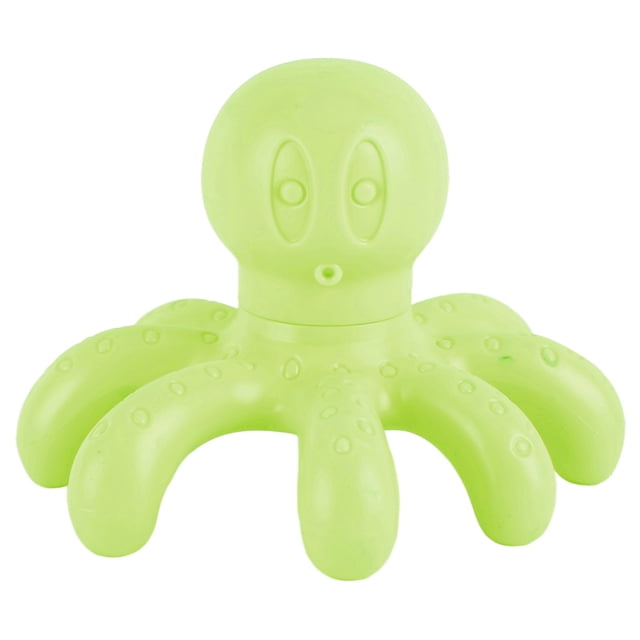 Masajeador de cuero cabelludo con garra de pulpo Manual de mano, ergonómico, adelgazante, masajeador de cabeza de pulpo relajado para piernas, abdomen, verde