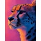 thumbnail image 1 of Qisvanset 12x16 Inch 2D Flat Framed Canvas Art, Pastel Pink Cheetah Andy Warhol Style Animal Wall Art Home Bedroom Decor, 1 of 5
