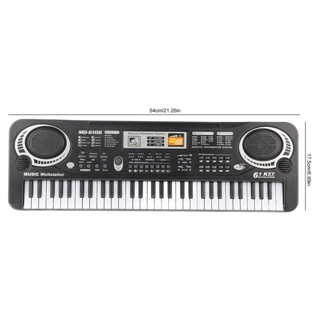Piano Digital Eléctrico, piano eléctrico delicados ritmos edcuacionales y volumen Ajustables para obsequios Educionales para Juguetes musicales para niños para niños para