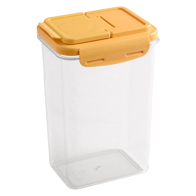 Xihbxyly Recipiente Hermético para Almacenar Alimentos, Diseño Apilable, Ahorra Espacio, Organiza La Cocina, Tapa de Sellado Seguro, Fácil de Limpiar, Material Pp Transparente, 1 Caja de Almacenamien