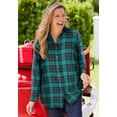 thumbnail image 6 of Woman Within Plus Size Classic Flannel Shirt, 6 of 6