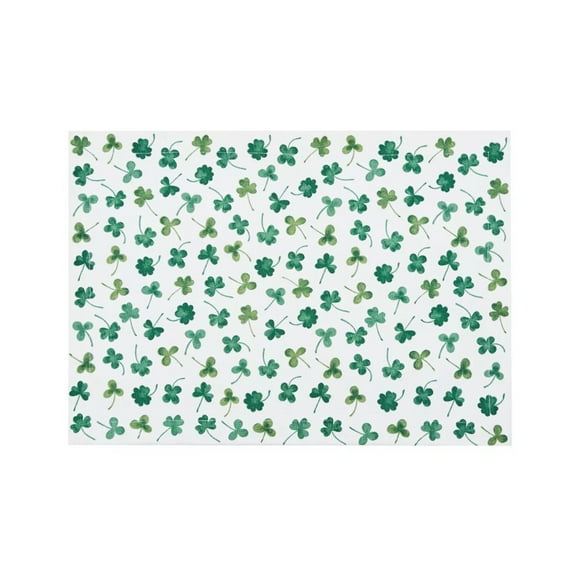 St. Patrick's Day Clover Shamrock Pattern Single Placemat St, 14" x 20"