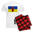thumbnail image 6 of CafePress - Ukrainian Flag With Fist Pajamas - Men's Light Loose Fit Cotton Pajama Set, 6 of 7