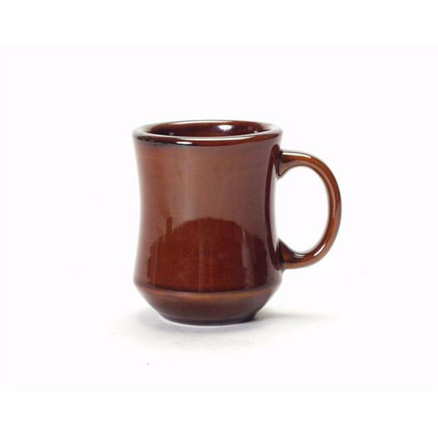 Tuxton China BAM-0806 8 oz. Coffee Princess Mug - Caramel - 2 Dozen