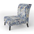 thumbnail image 3 of Designart "Alluring Nautical Paisleys V" Chaise d'Appoint Bleue Paisley Rembourrée - Fauteuil Charmant pour Salon, 3 of 7