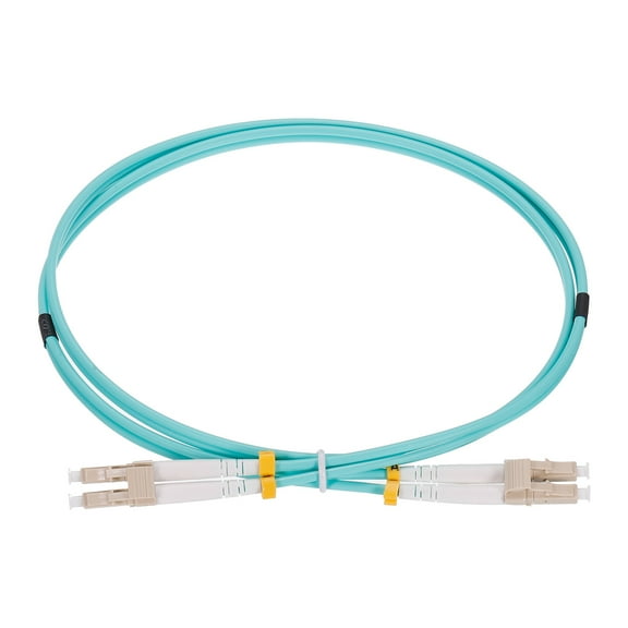 Uxcell 1 Meter 3.2Ft Fiber Patch Cable Multimode Duplex LC-LC OM4 LSZH Fiber Optic Jumper Green For Optical Fiber 1Pcs