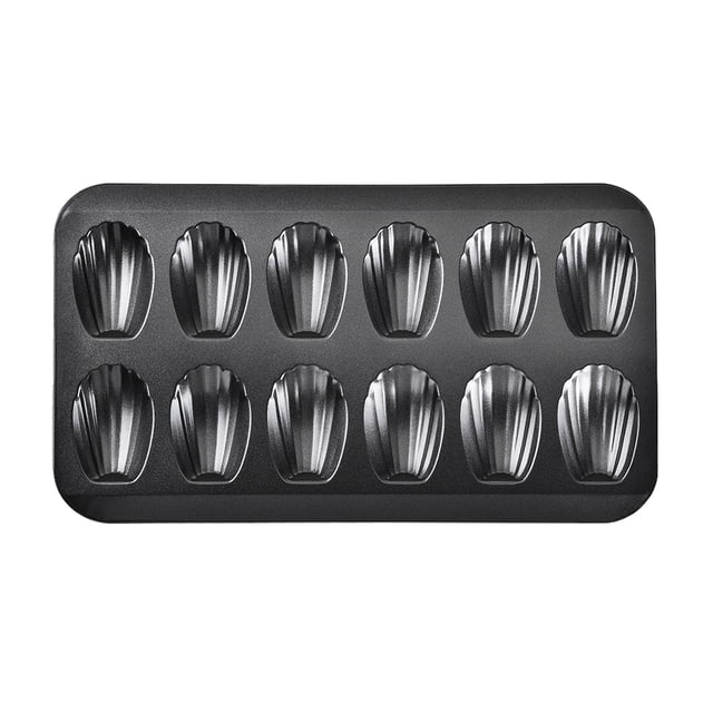 Monstrate Molde para hornear de acero al carbono, antiadherente y fácil de limpiar, molde para hornear pasteles, molde para pasteles Herramientas y accesorios para hornear negro