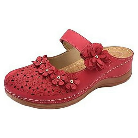 

Wedges Summer Sandals Shoes Ladies Womens Closed Toe Shoes