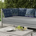 thumbnail image 5 of Papillon Paradise Indoor/Outdoor Pillow with Removable Cover in Blue 26x26, 5 of 5
