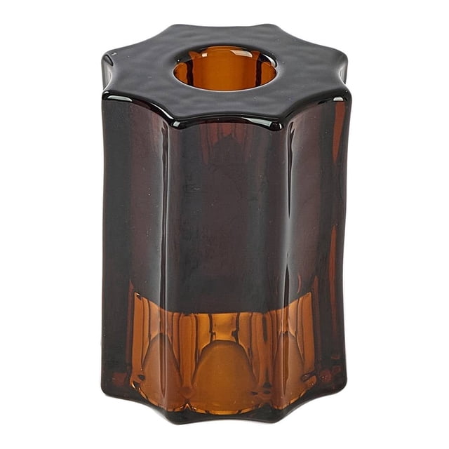 Porta Vela Mainstays Vidrio Ambar