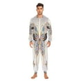 thumbnail image 2 of IAUYY Unisex Adult Onesie Pajamas Ultra-Soft Crystal-Soft Fabric, Halloween Adult Onesie Pajamas Adults,With a Zipper Plus Size Onesie Pajamas, Shimmering Light Particles, 2 of 6
