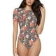 thumbnail image 1 of Balery Foxes Body de cuello redondo de manga corta para mujer Tops de manga corta Tops básicos-Large, 1 of 7