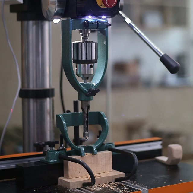 Square Tenon Machine Converter Bench Drill To Square Tenon Transform Tool for Cutting Irregular Shaped Wood Tenons