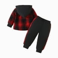 thumbnail image 7 of HCNTES Baby Boy Winter Clothes Toddler Boys Clothes Fall Winter Outfit Sets, Kids Outfits Sets Long Sleeve Crew Neck Hooded Pocket 6M 1T 2T 3T 4T 5T 2 PC Everyday, 7 of 7