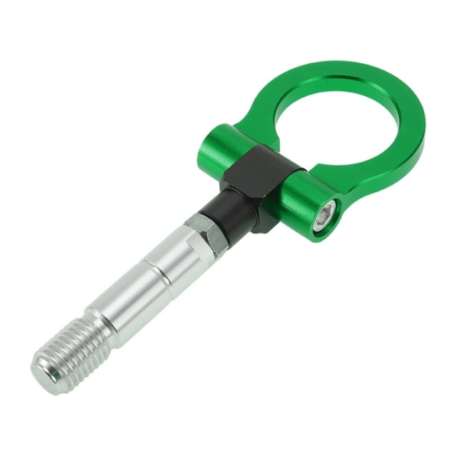Barras de Remolque Únicas para Vehículos para Mazda RX8 2003-2008 Gancho de Remolque Frontal Trasero 11mm Aleación de Aluminio 104mm Verde 1 Juego