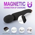 thumbnail image 3 of Cordless Wand Massager – Powerful Hand Held Back Massager Stick with 12 Vibration Modes, Rechargeable Personal Massager for Deep Relaxation & Full Body Comfort at Home or Travel, Black, 3 of 7
