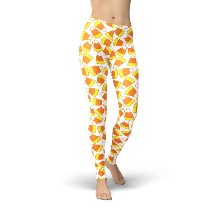 MyLeggings Buttersoft High Waistband Leggings Halloween Candy Leggings