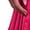 Hot Pink, variant on Miluxas Women Elastic High Waist Pleated Skirt Solid Color Flowy Swing A-line Ankle Skirts White