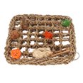 thumbnail image 3 of YIXIGGC Bird Foraging Wall Toy Boredom Relief Seagrass Hand Woven Parrot Climbing Net with Colorful Chewing Toy S XC921-3295, 3 of 9