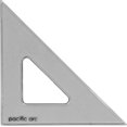 thumbnail image 1 of 's Scholastic Triangle - 8 inch - Smoke - 40/90 Angle - Polystyrene - Inking Edge - Technical Drawing Tools, Drafting, Architect and Engineering., 1 of 7